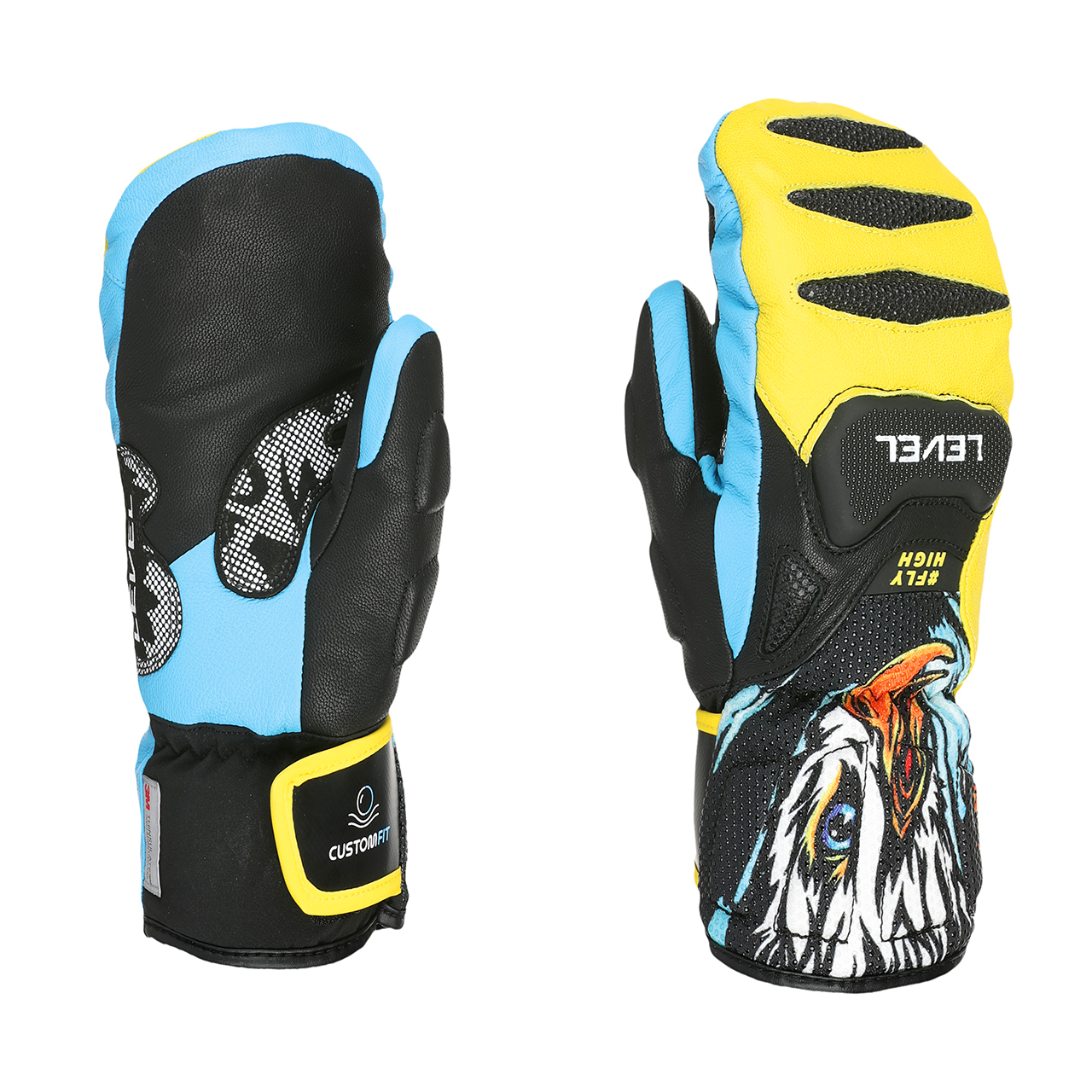 P5015_33-1_SQ-CF-Junior_4113JM_70_sq_jr_cf_mitt_yellow_blue_00 Level SQ CF Junior, moufle