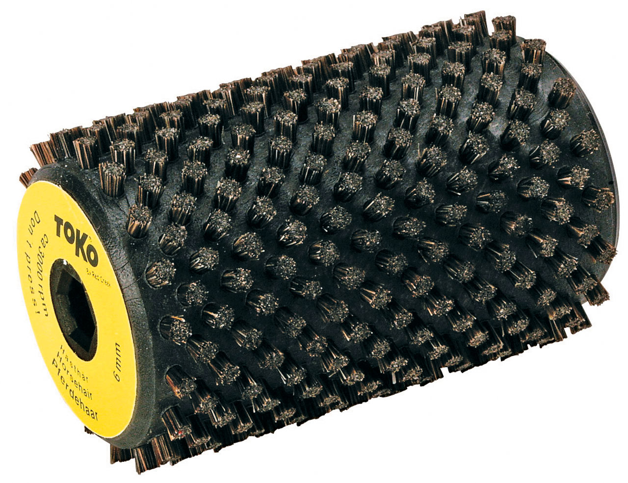 Swix Rotorbürste, 6 mm, schwarz, mittel,