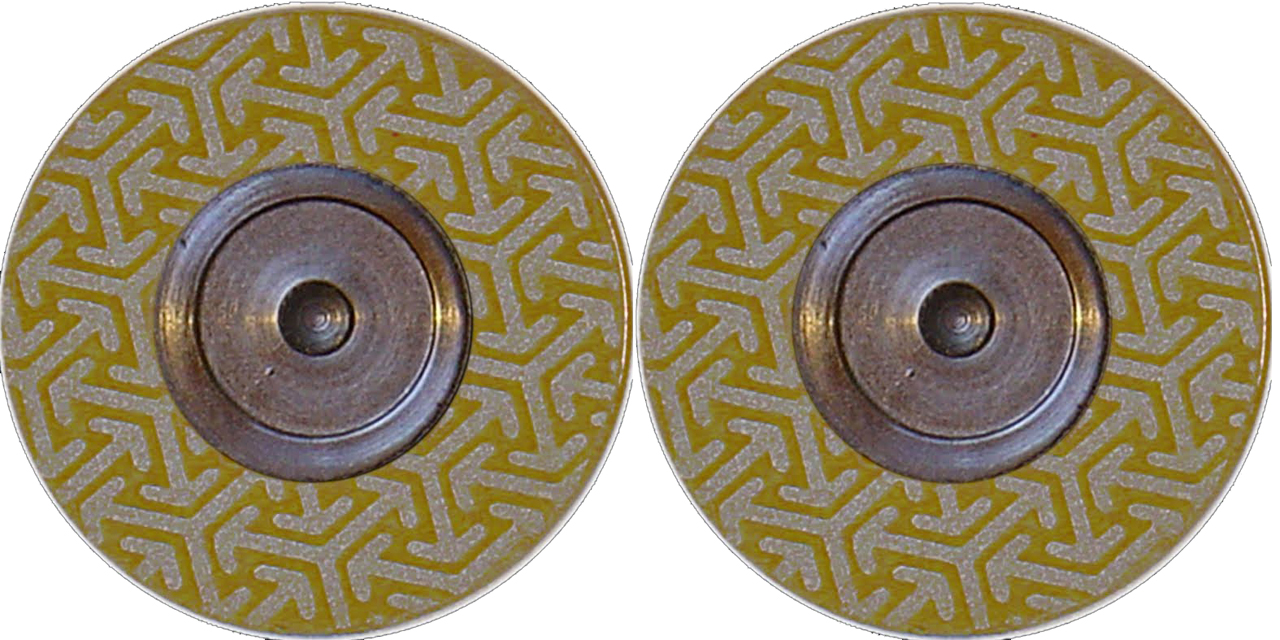 2 Diamantscheiben + 2 Ersatz-Diamantplättchen zu Roto-Finish,